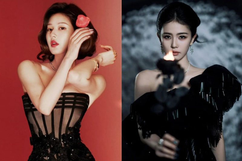 Zhao Lusi Tampil Retro Glamor, Bai Lu Anggun Bak Angsa Hitam di Harper’s Bazaar Gala 2026